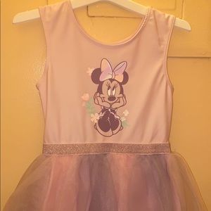 Pink and purple Minnie Mouse dress size 4T girl